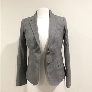 J.Crew Gray Wool Schoolboy Blazer